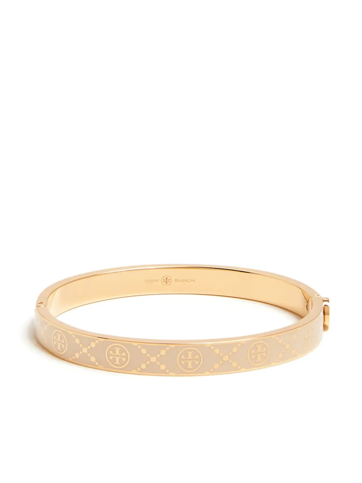 Tory Burch T Monogram ヒンジ ブレスレット - ニュートラルカラー - 画像1