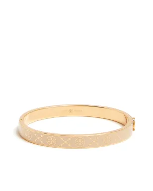 Tory Burch T Monogram ヒンジ ブレスレット - ニュートラルカラー - サムネイル1
