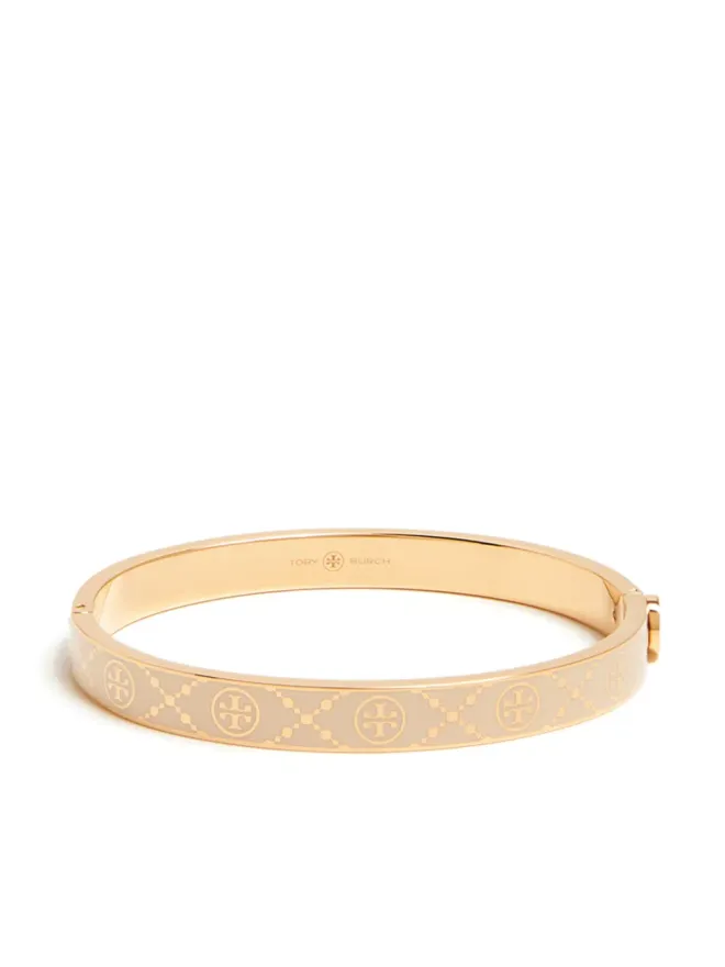 Tory Burch Tory Burch T Monogram ヒンジ ブレスレット - ニュートラルカラーの商品画像