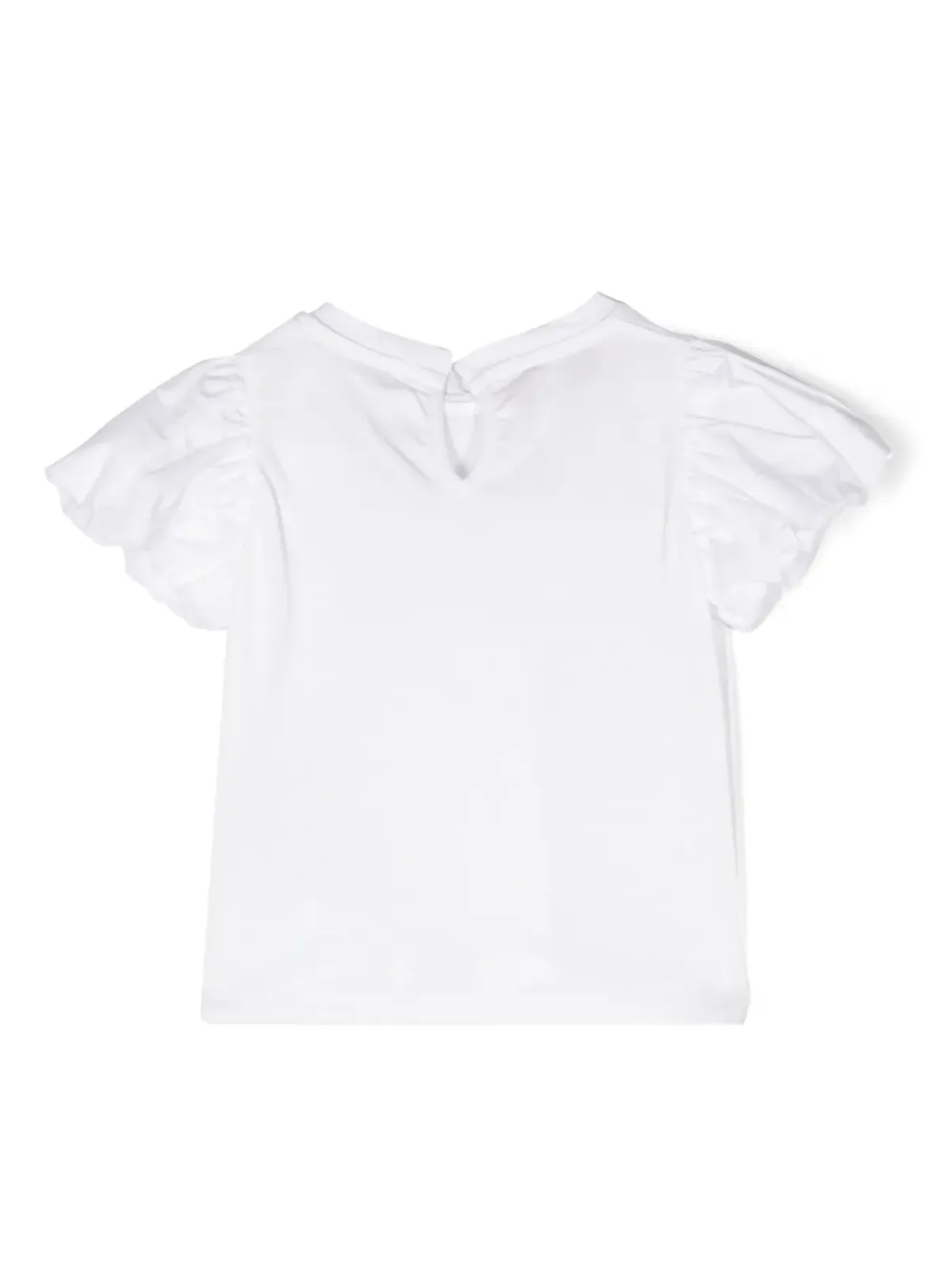 Miss Blumarine ロゴ入りコットンTシャツ - White - 画像2