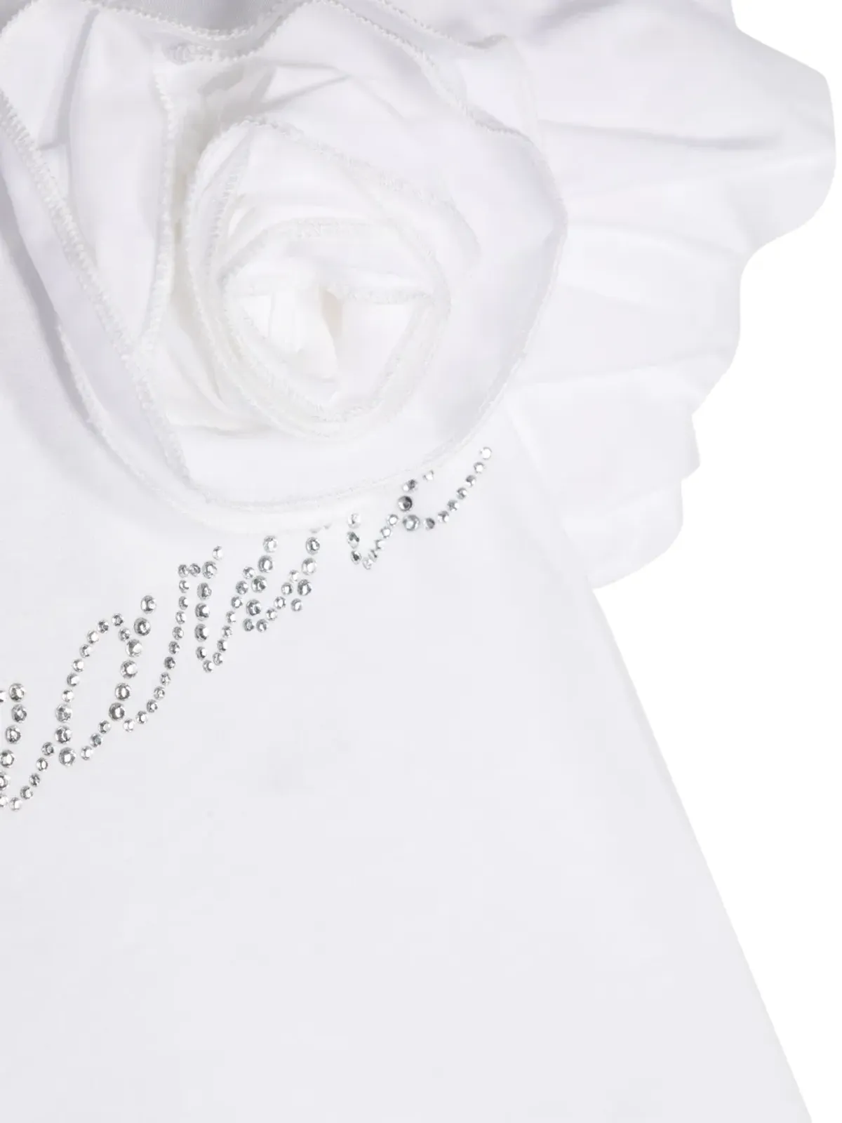 Miss Blumarine ロゴ入りコットンTシャツ - White - 画像3