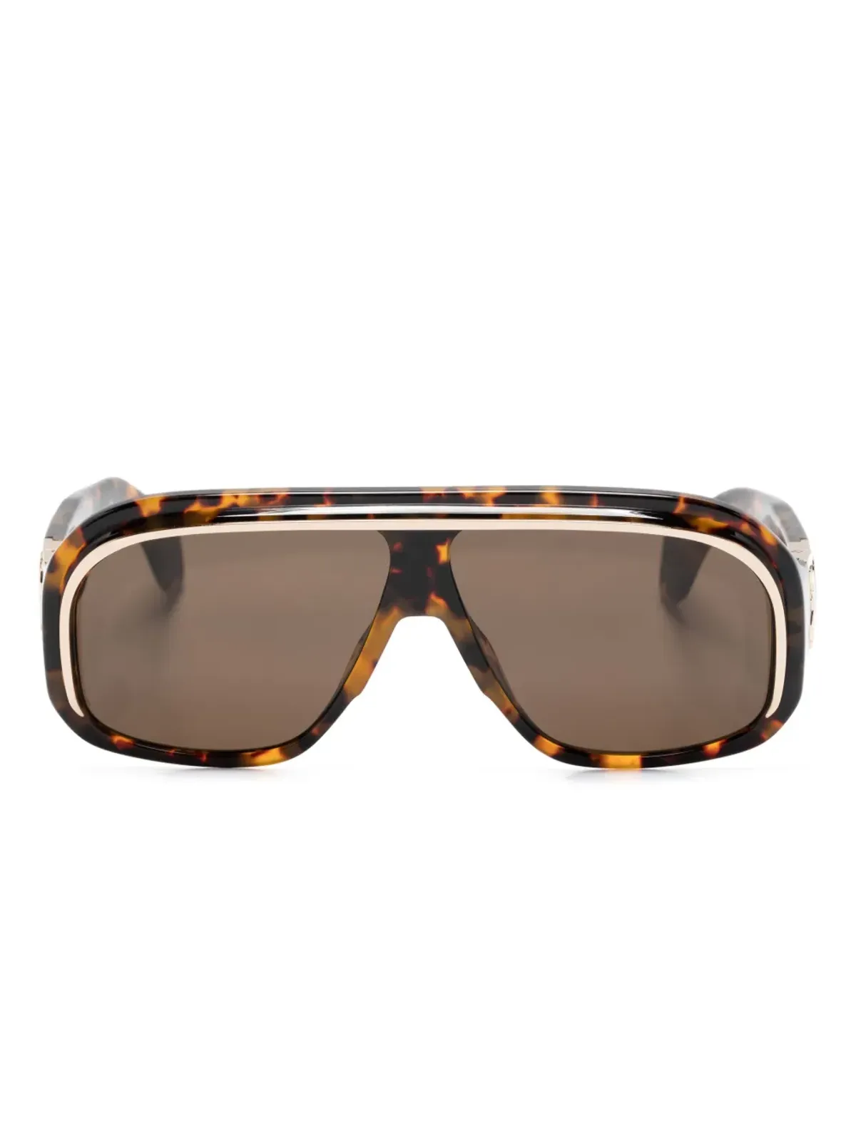 Palm Angels Eyewear べっ甲柄パイロットフレームサングラス - 画像1