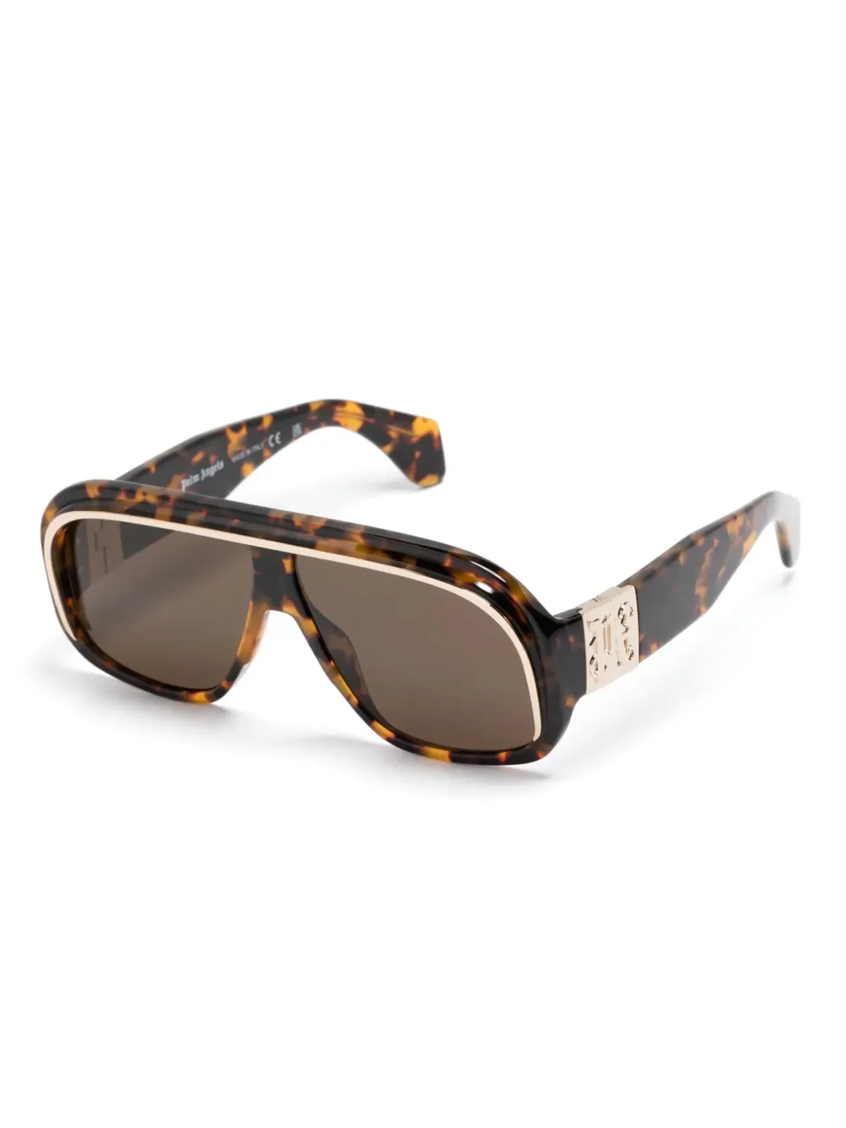 Palm Angels Eyewear べっ甲柄パイロットフレームサングラス - 画像2