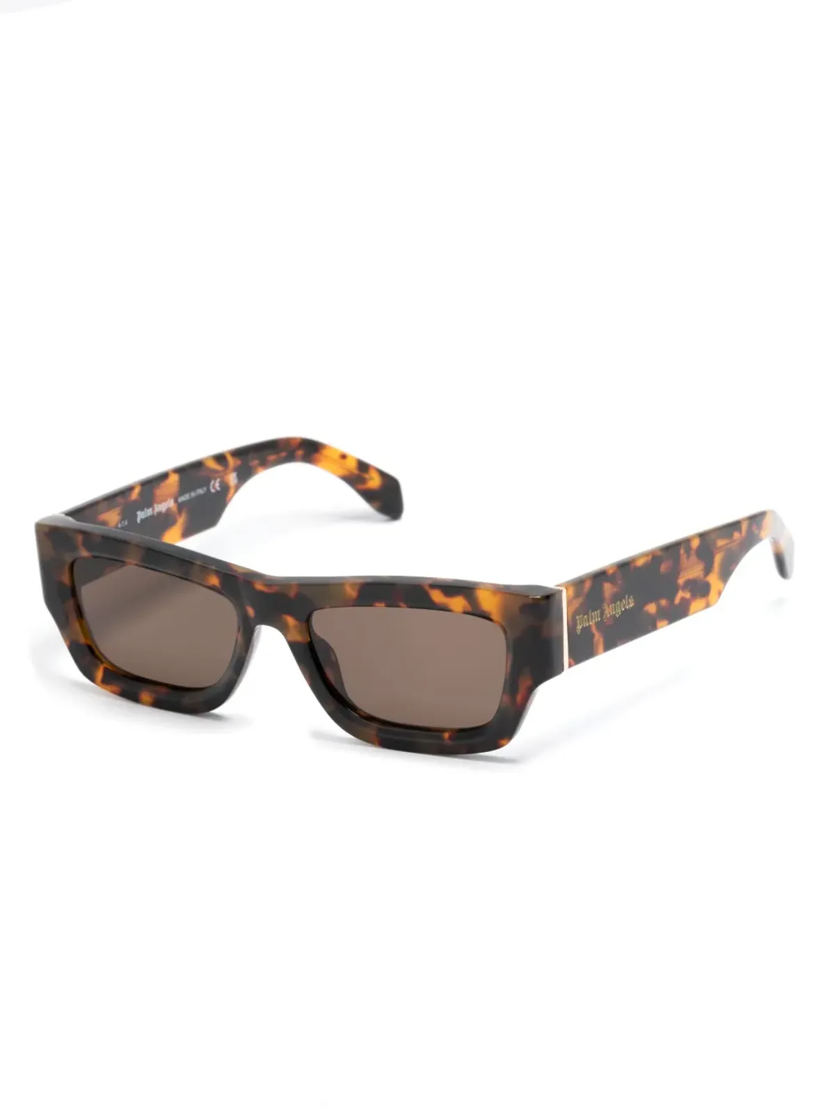 Palm Angels Eyewear べっ甲柄矩形フレーム サングラス - 画像2