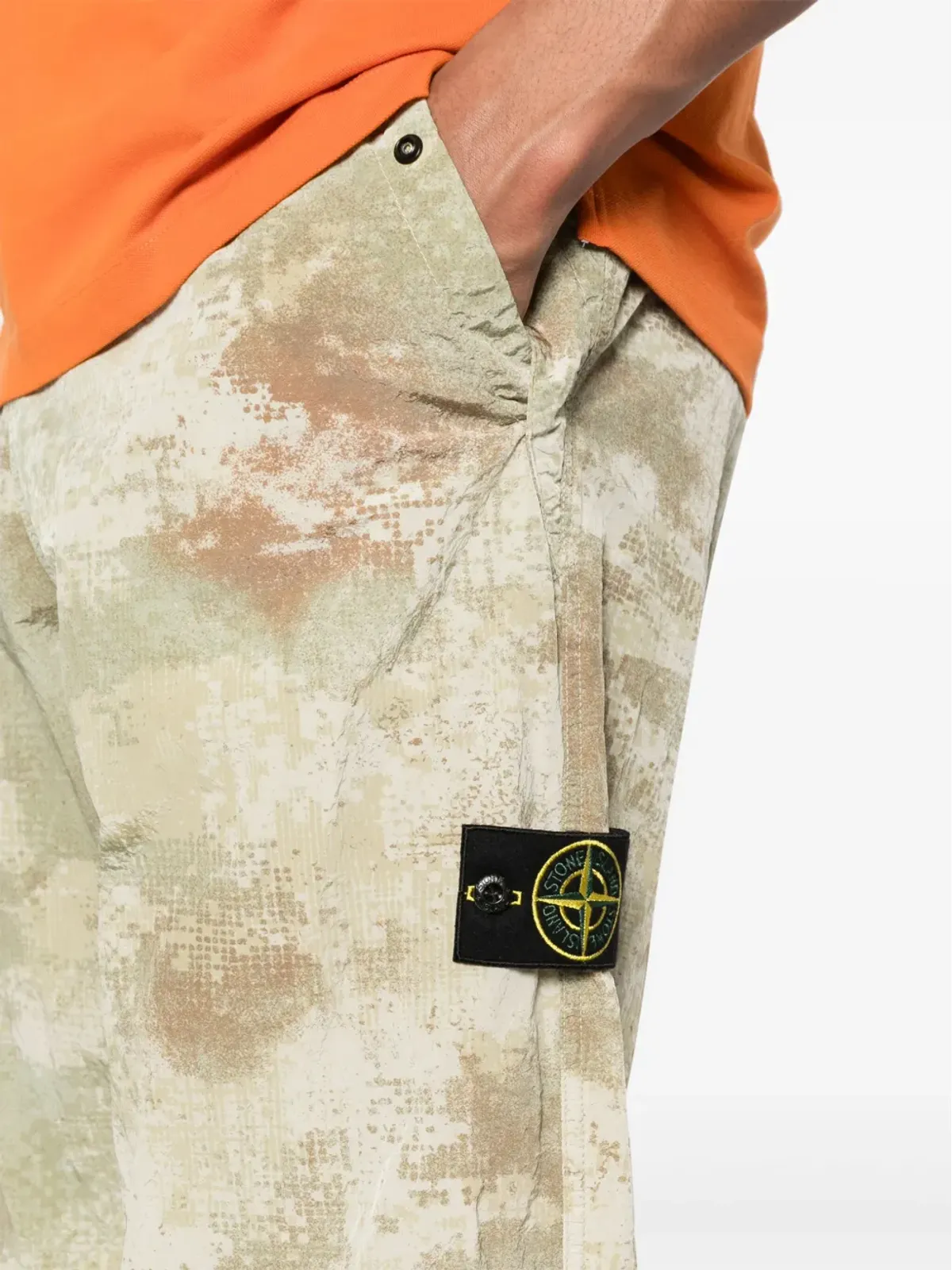 Stone Island コンパスバッジ シェルパンツ - 画像5