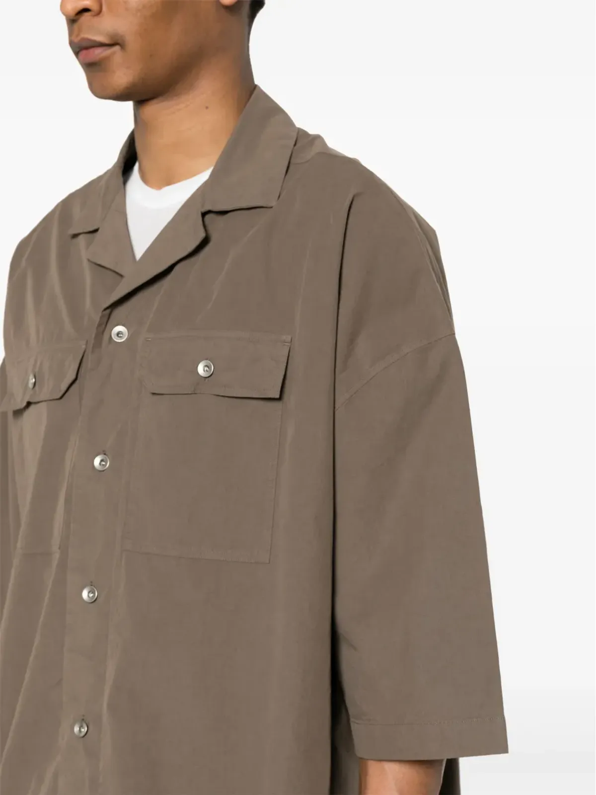 Rick Owens DRKSHDW マグナム トミー コットンシャツ - グレー - 画像5