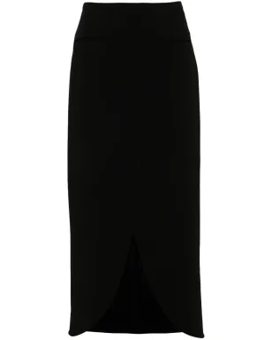Courrèges エリプス テーラード マキシスカート ブラック - サムネイル1