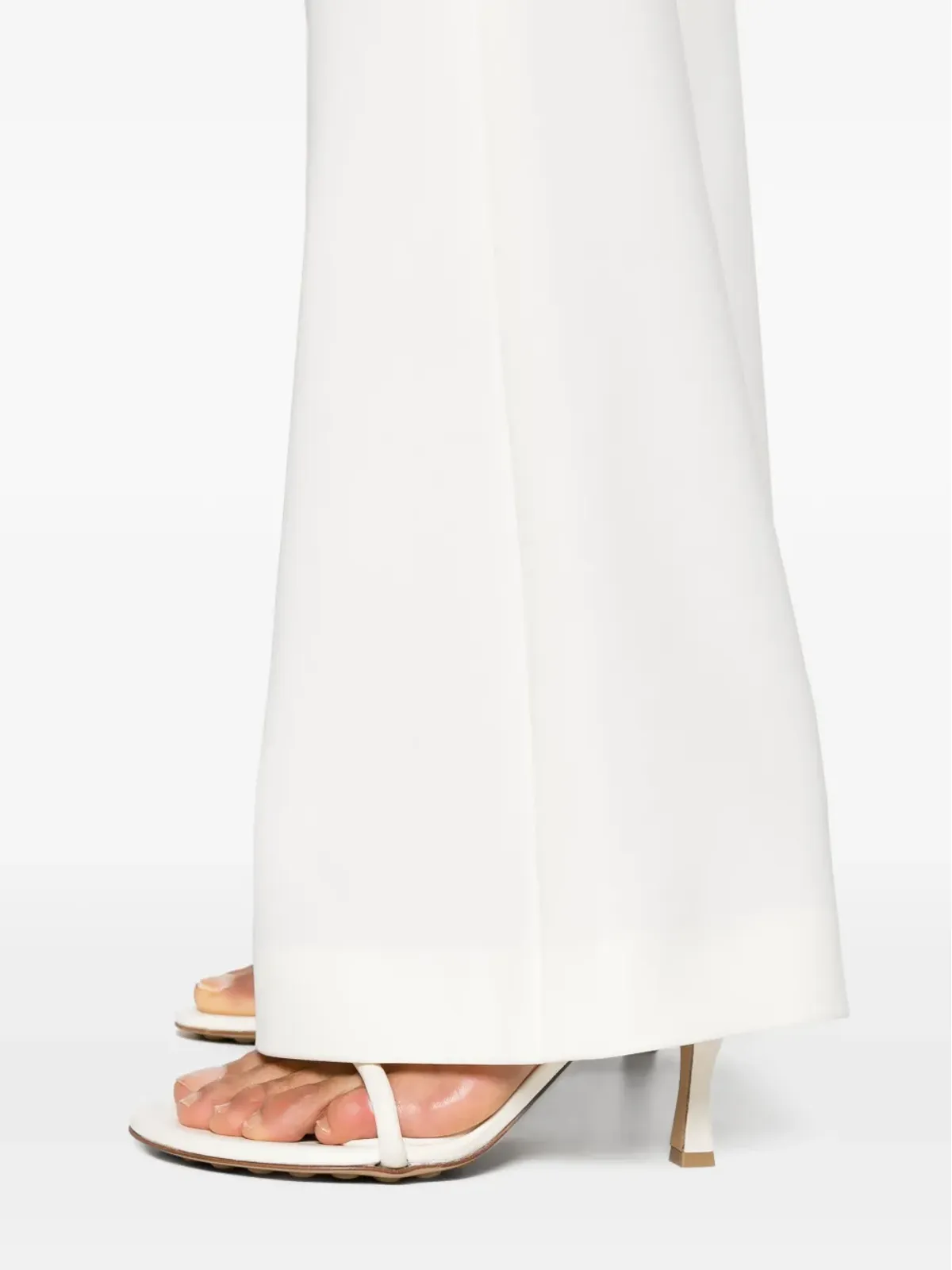 Courrèges ヘリテージ ローライズ ブーツカットパンツ - ホワイト - 画像5