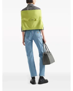Prada ロゴアップリケ付き カシミヤ セーター - イエロー - サムネイル2