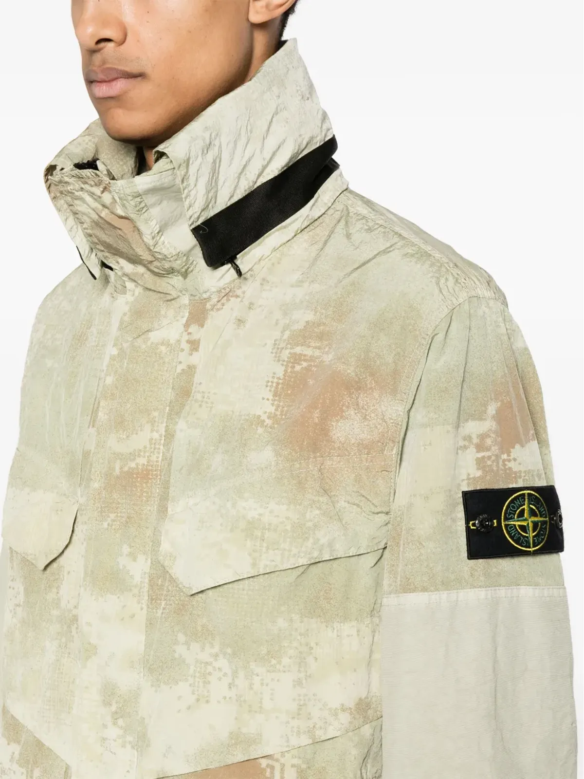 Stone Island コンパスバッジ フーデッドジャケット - 画像5