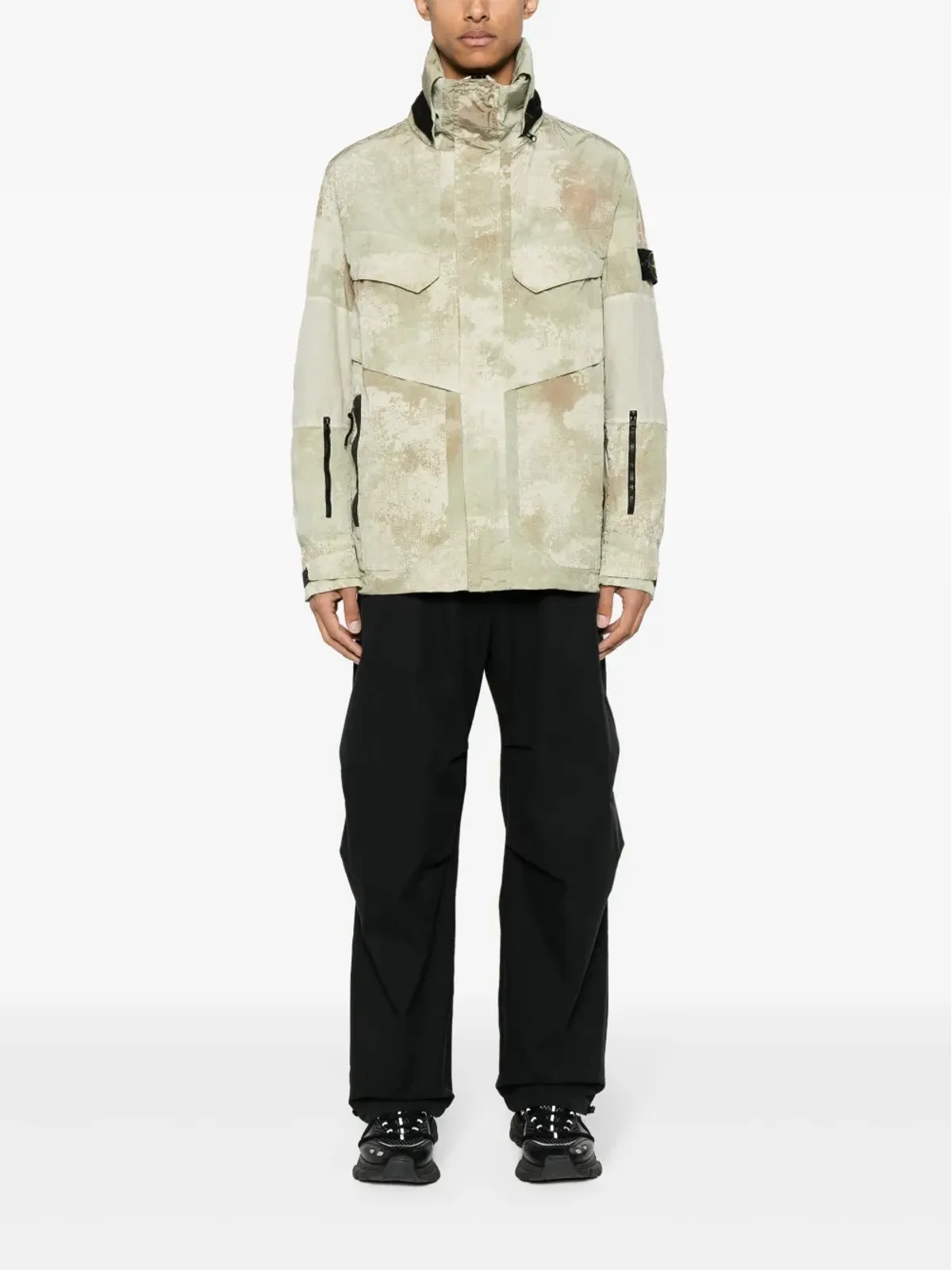 Stone Island コンパスバッジ フーデッドジャケット - 画像2