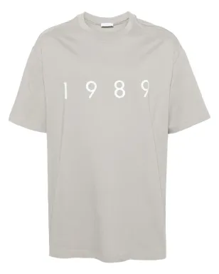 1989 STUDIO ロゴプリント コットンTシャツ - グレー - サムネイル1