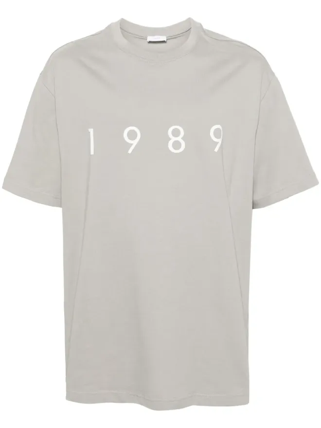 1989 STUDIO 1989 STUDIO ロゴプリント コットンTシャツ - グレーの商品画像