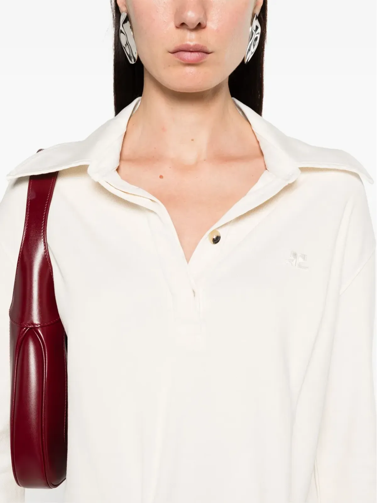 Courrèges ツイストディテール ポロドレス - 画像5