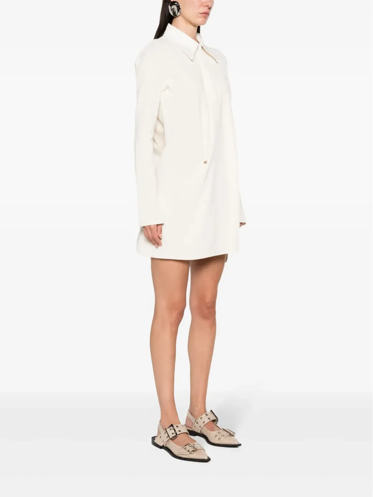 Courrèges ツイストディテール ポロドレス - 画像3