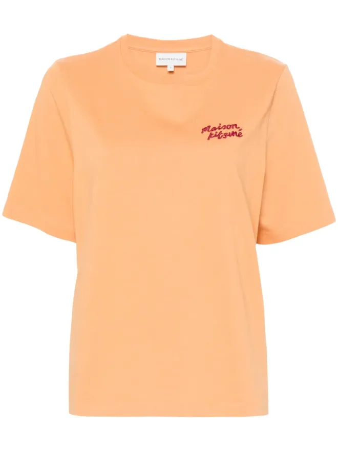 Maison Kitsuné Maison Kitsuné エンブロイダードロゴ コットンTシャツの商品画像
