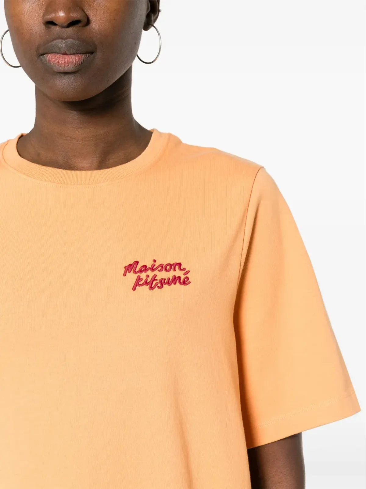 Maison Kitsuné エンブロイダードロゴ コットンTシャツ - 画像5