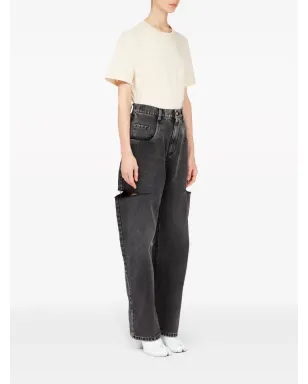 Maison Margiela ハイライズ・テーパードジーンズ - ブラック - サムネイル3