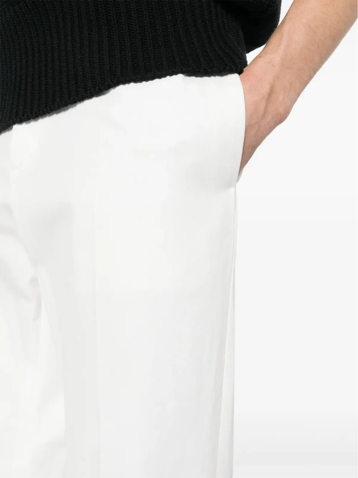 Jil Sander ギャバジン テーパードパンツ - ホワイト - 画像5