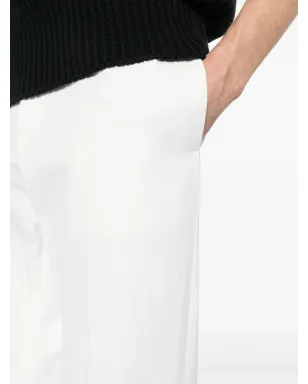 Jil Sander ギャバジン テーパードパンツ - ホワイト - サムネイル5