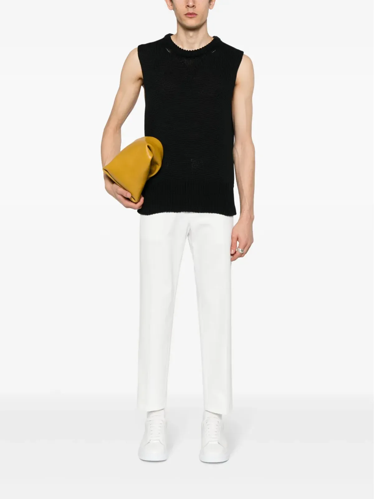 Jil Sander ギャバジン テーパードパンツ - ホワイト - 画像2