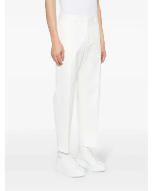 Jil Sander ギャバジン テーパードパンツ - ホワイト - サムネイル3