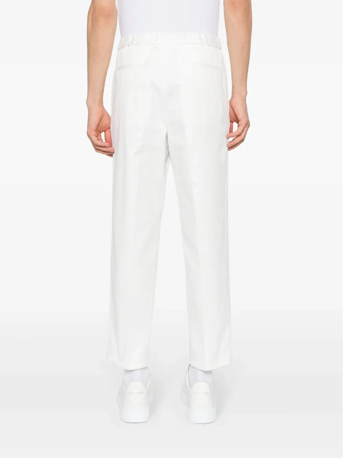 Jil Sander ギャバジン テーパードパンツ - ホワイト - 画像4