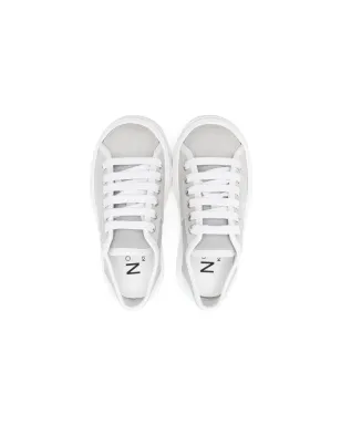 Nº21 Kids logo-patch suede sneakers - Grey - サムネイル3