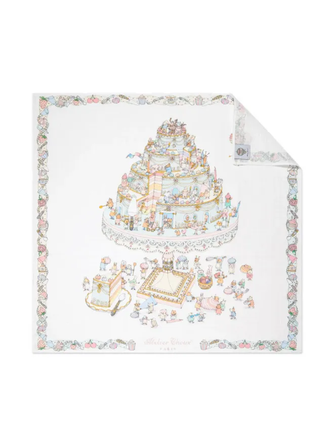 Atelier Choux Atelier Choux Le Gâteauプリント ブランケットの商品画像