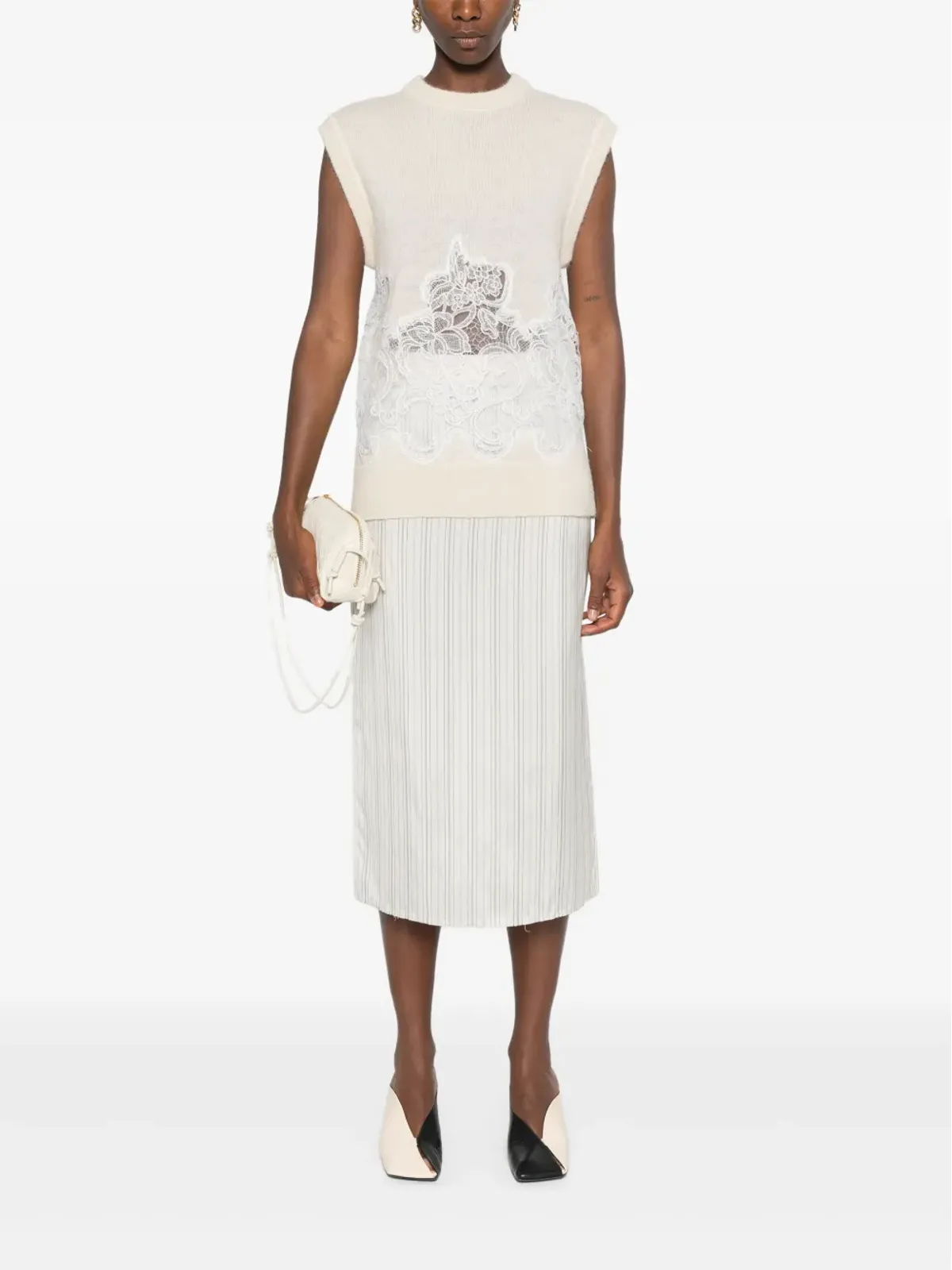 Viktor & Rolf スペンサー レースディテール ノースリーブ ジャンパー - 画像2