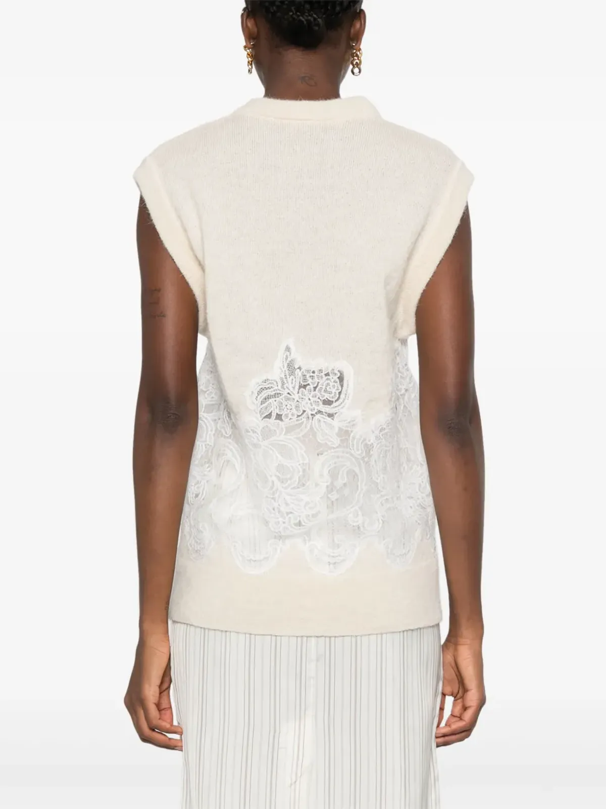 Viktor & Rolf スペンサー レースディテール ノースリーブ ジャンパー - 画像4
