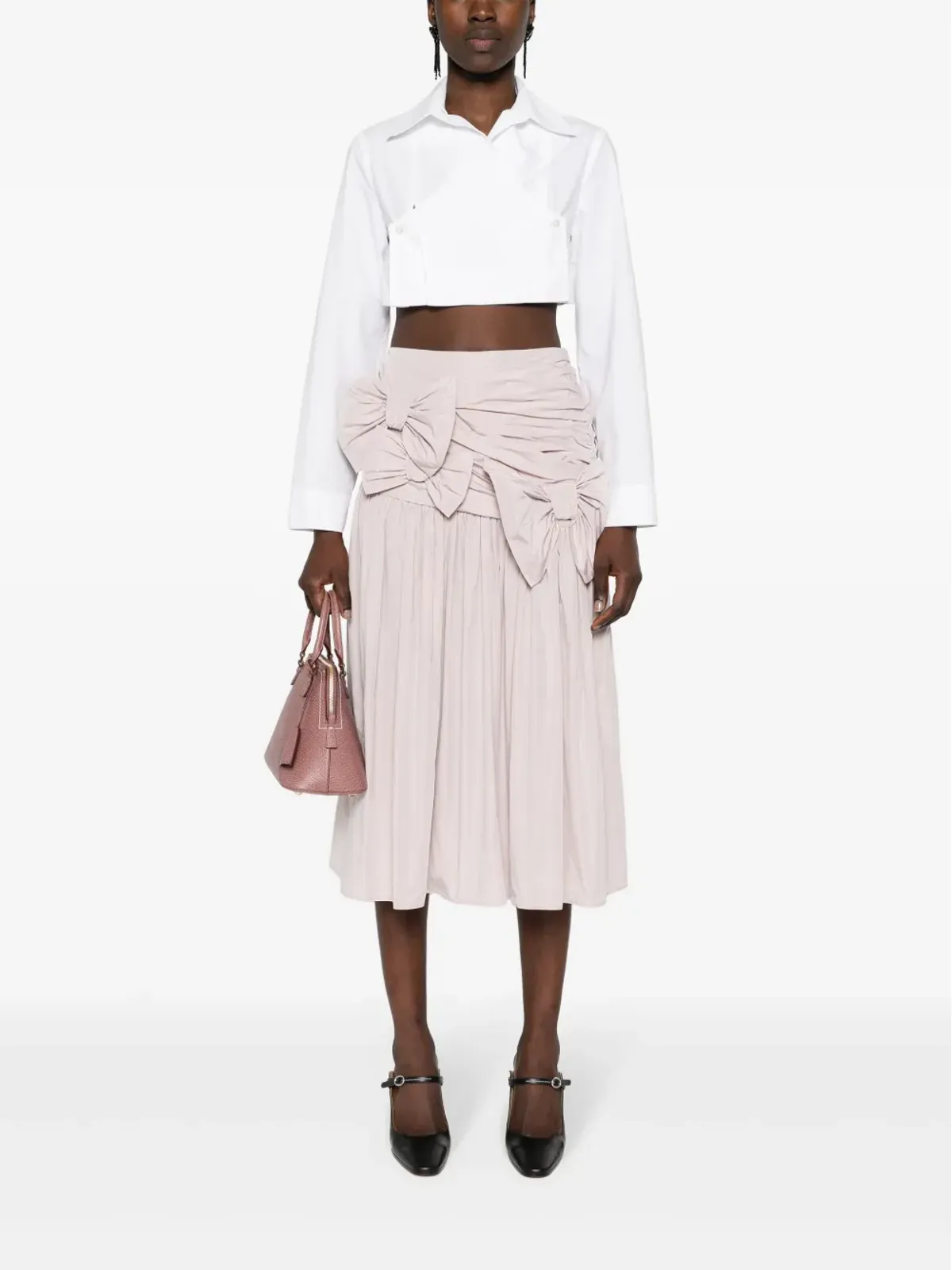 Viktor & Rolf リボンディテール ドレープスカート - 画像2