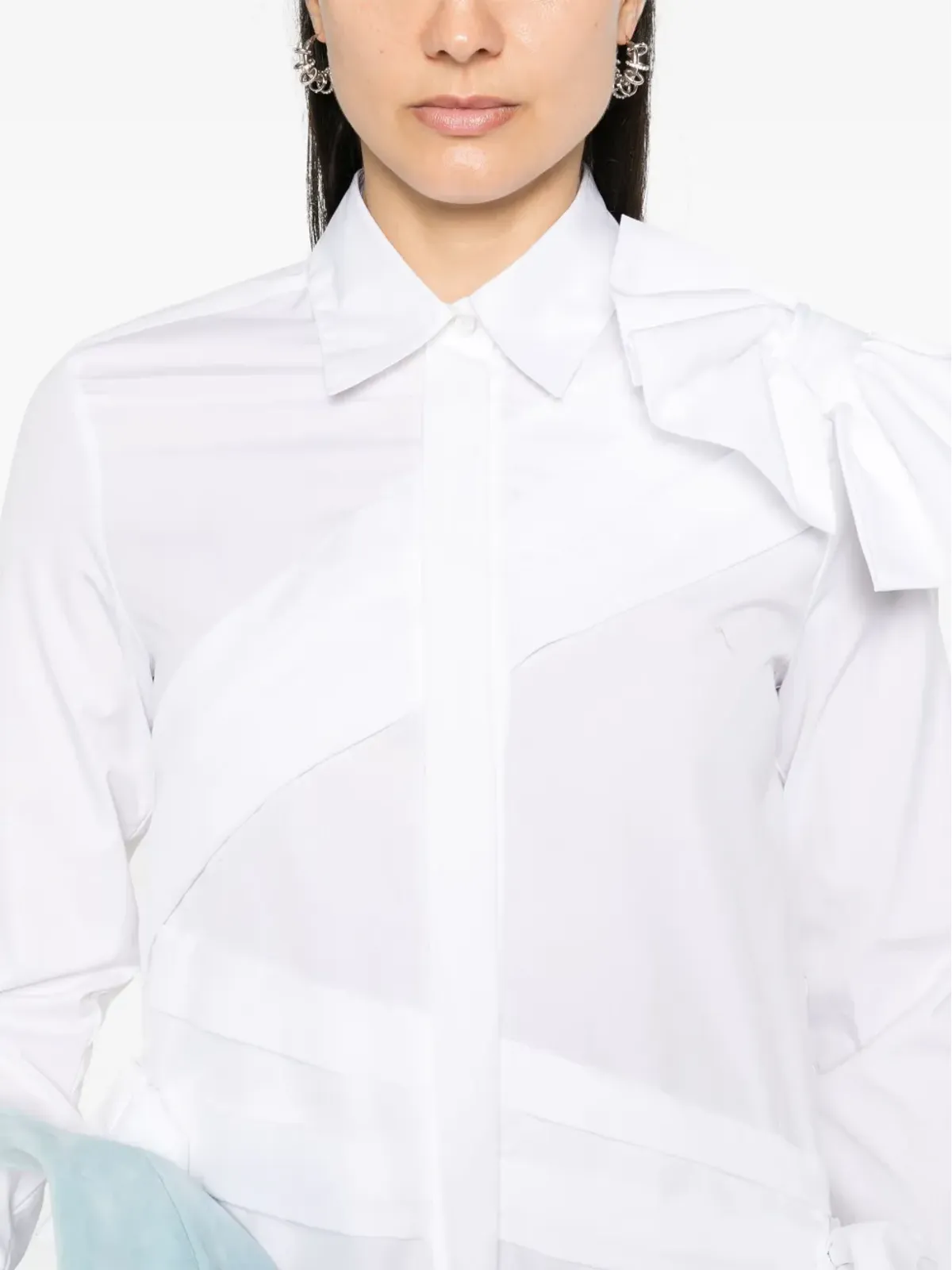Viktor & Rolf ドレープボウシャツ - 画像5