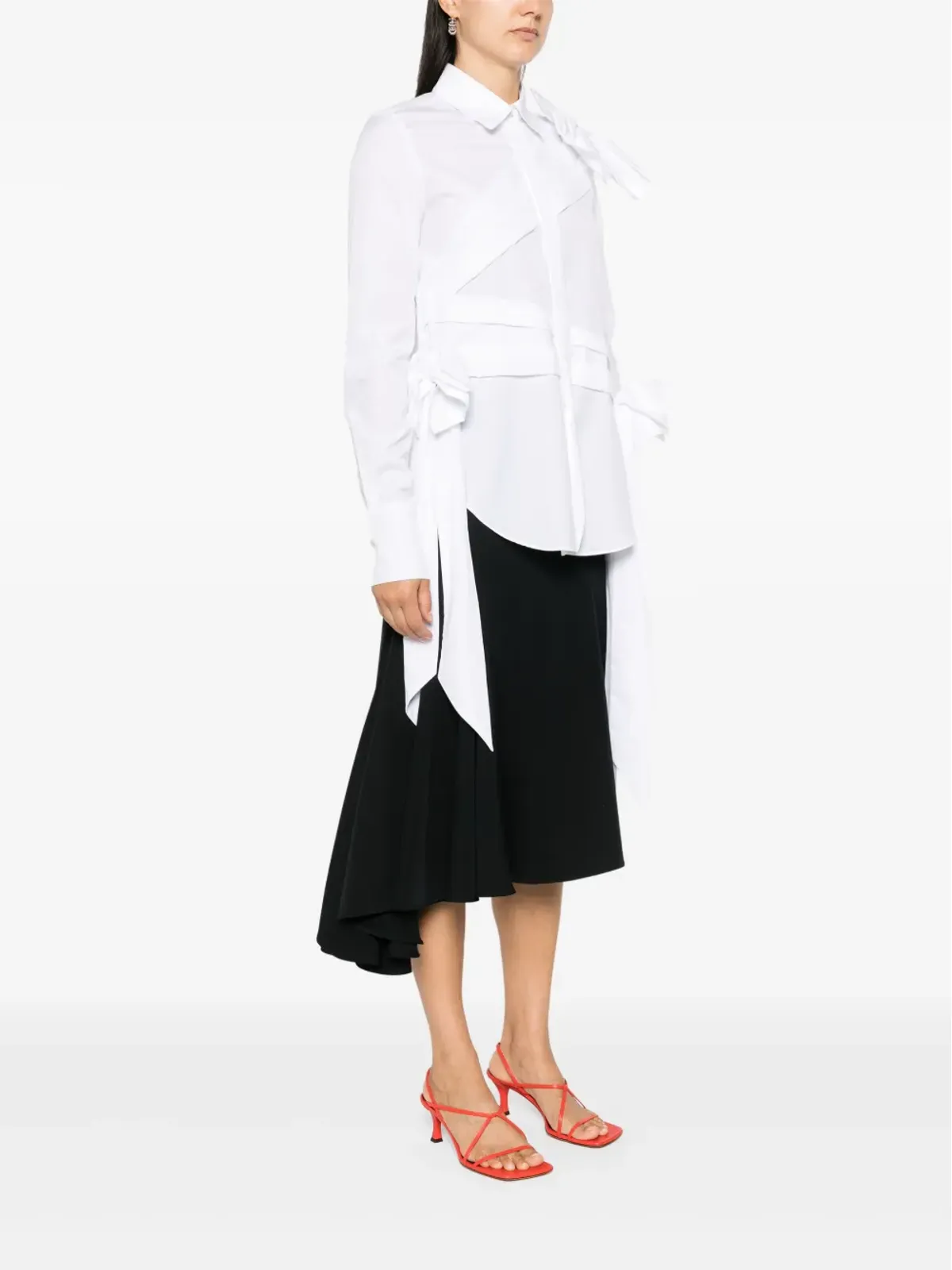 Viktor & Rolf ドレープボウシャツ - 画像3