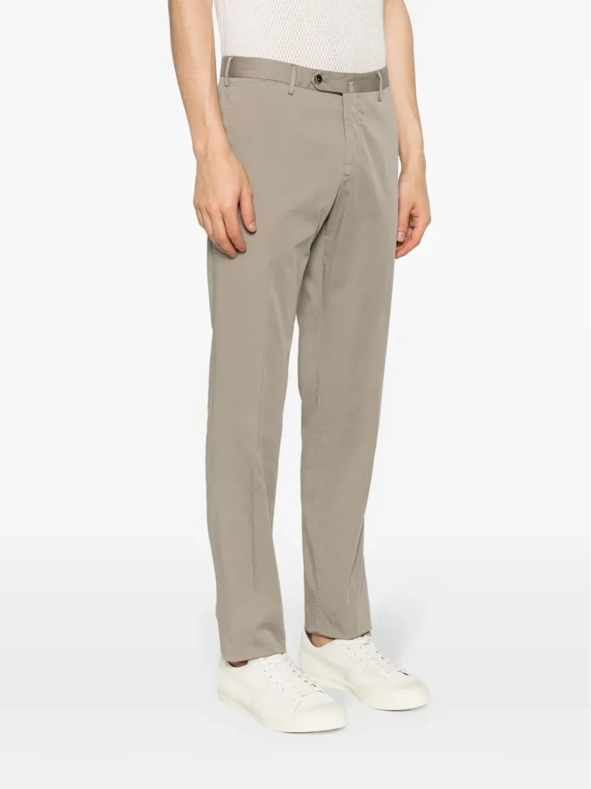 PT Torino テーパードレッグ コットン混紡 チノパンツ - 画像3