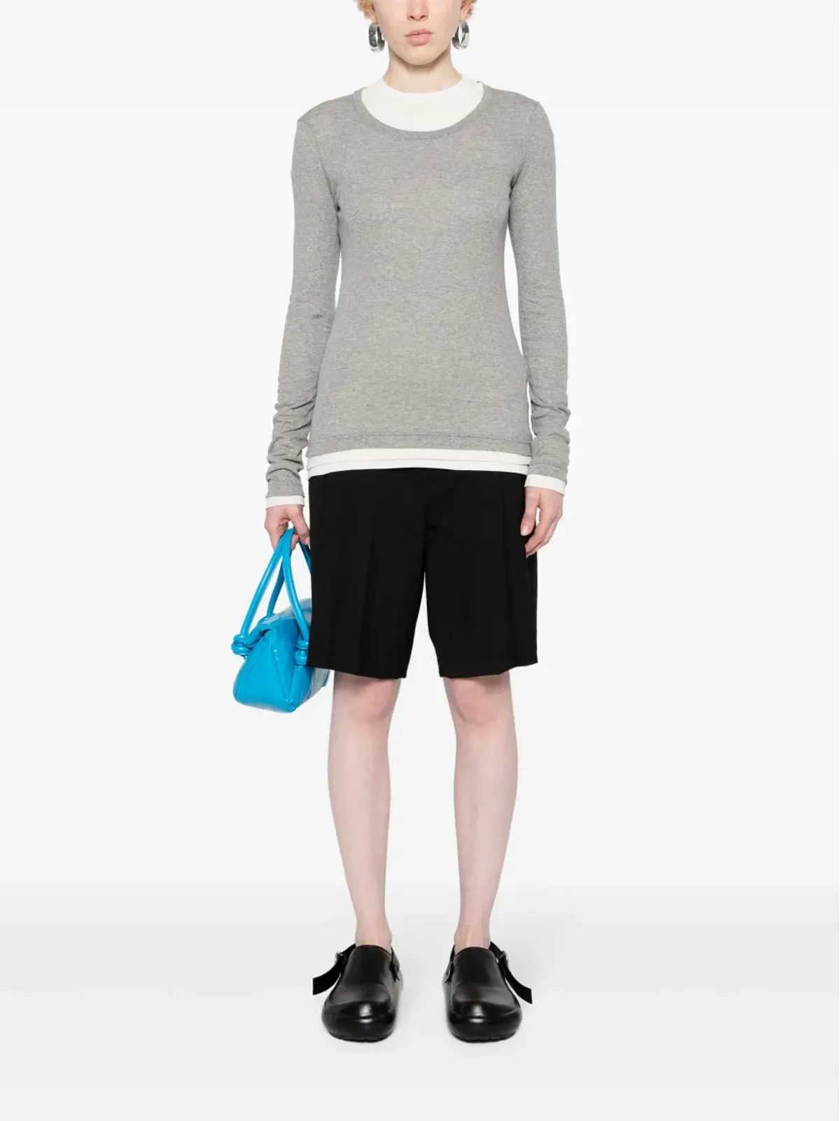 Jil Sander コットンリブTシャツ（3枚セット）-ニュートラルカラー - 画像2