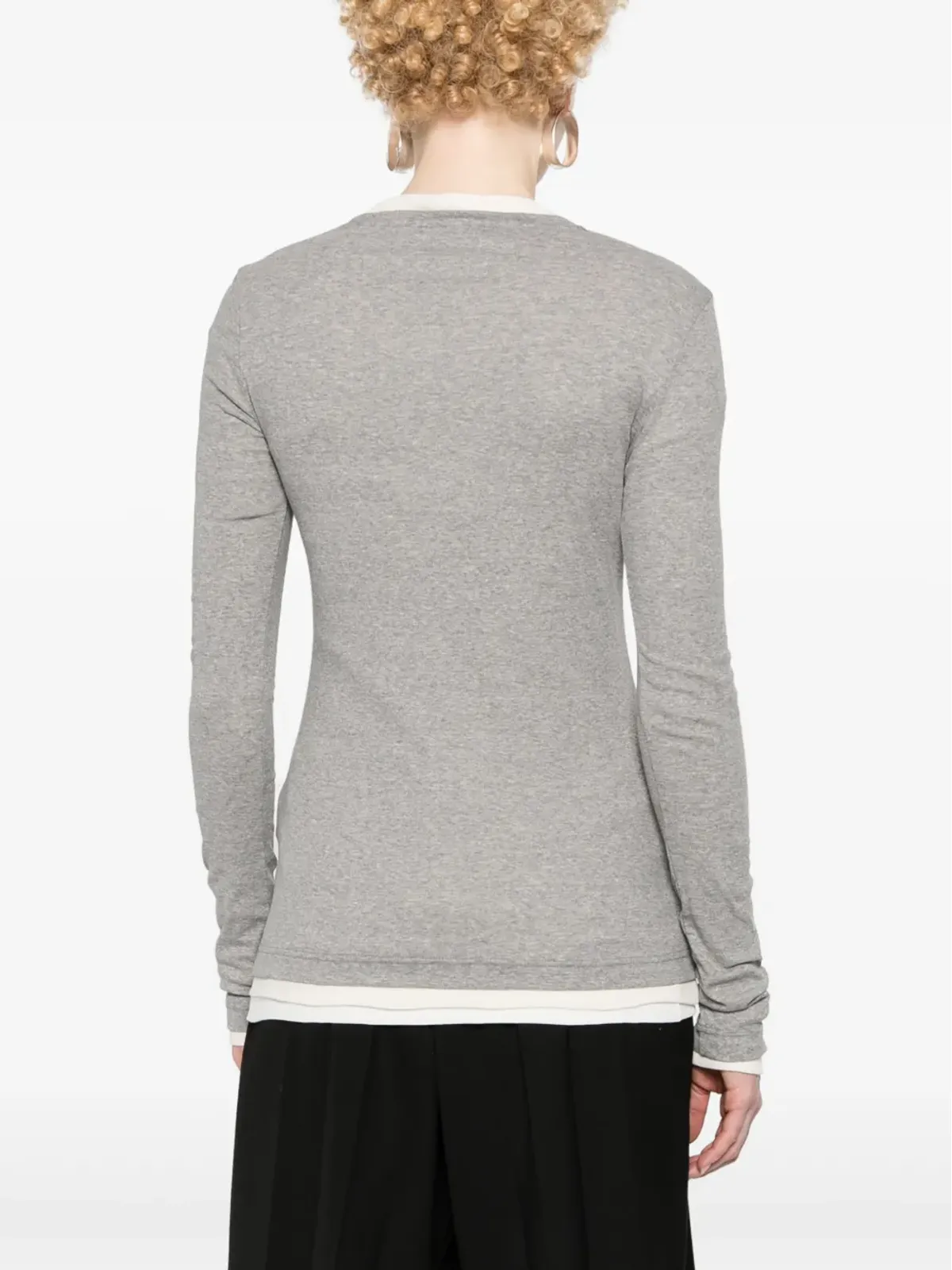 Jil Sander コットンリブTシャツ（3枚セット）-ニュートラルカラー - 画像4