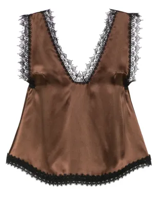 Viktor & Rolf レーストリム付きシルクキャミソール - サムネイル1