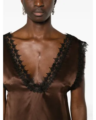 Viktor & Rolf レーストリム付きシルクキャミソール - サムネイル5