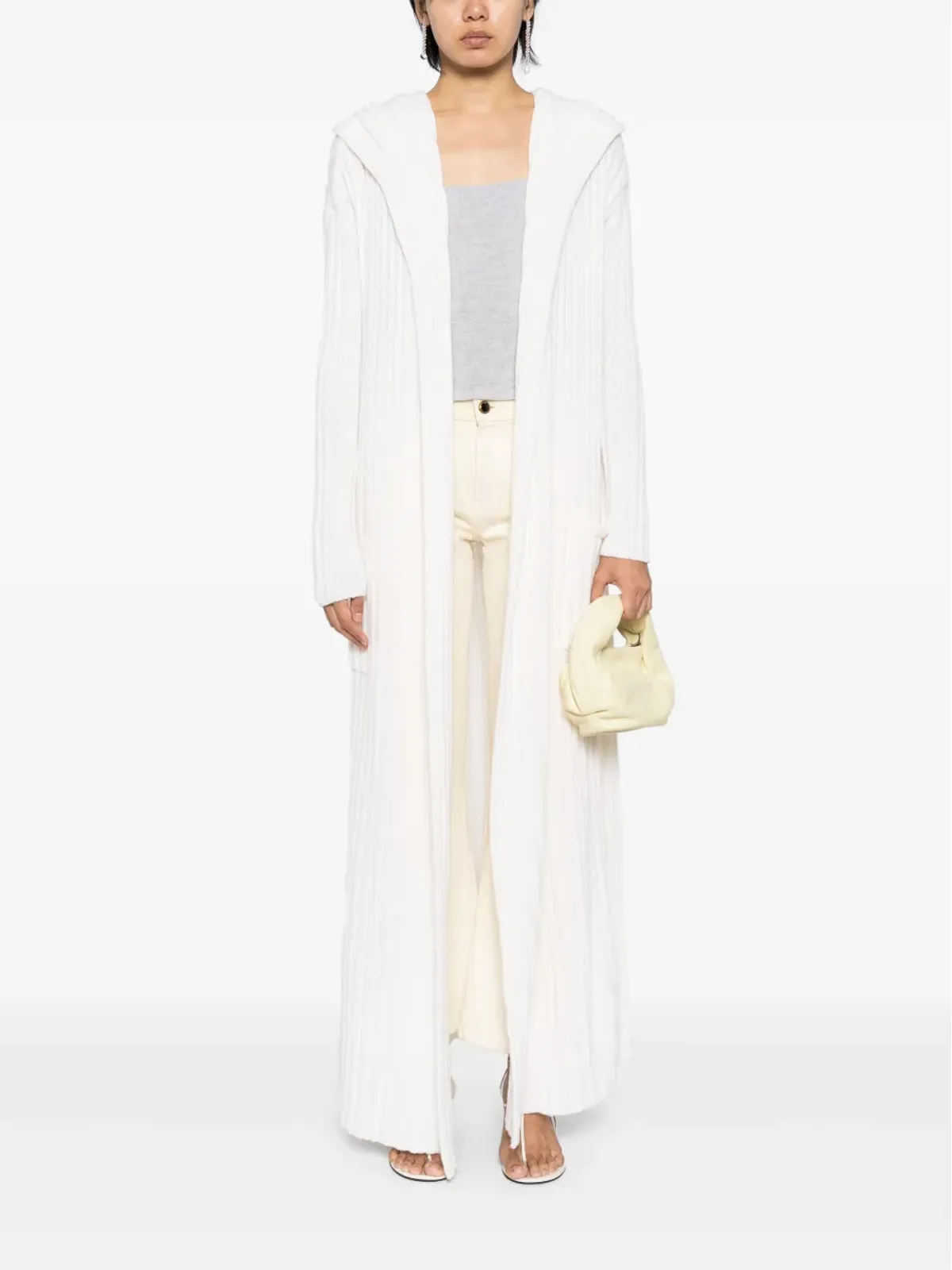 Teddy Cashmere Amalfi cardi-coat - Neutrals - 画像2
