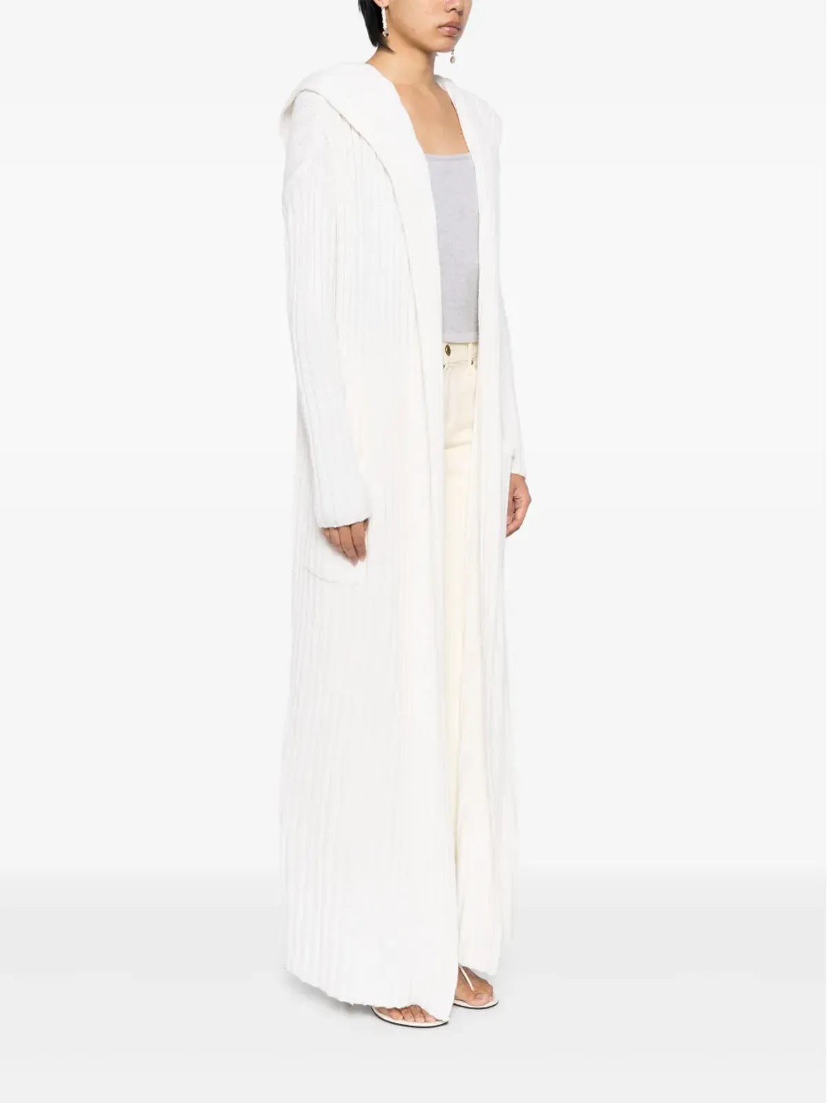 Teddy Cashmere Amalfi cardi-coat - Neutrals - 画像3