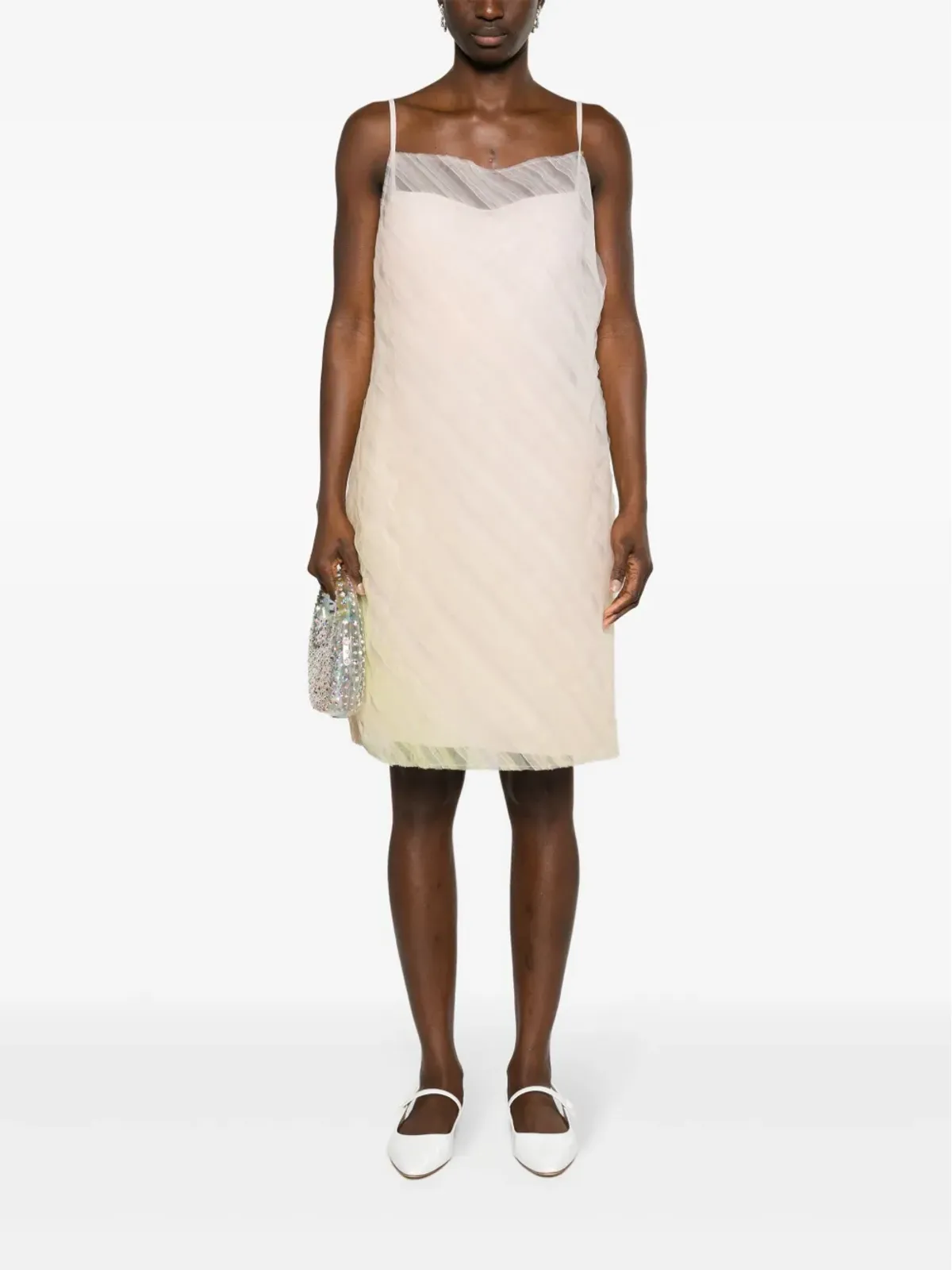 Viktor & Rolf グラデーションチュールスリップドレス - 画像2