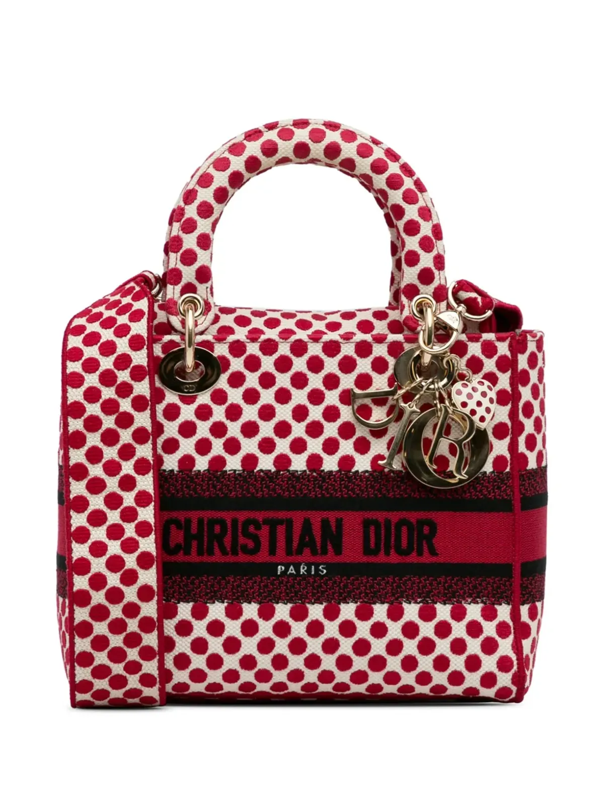 Christian Dior ビンテージ 2020年頃 Lady D-Lite ハンドバッグ レッド - 画像1