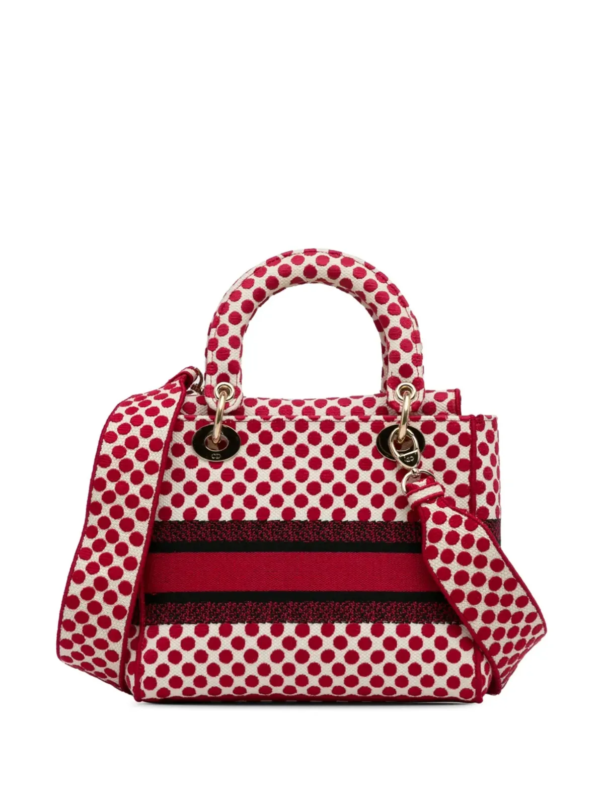 Christian Dior ビンテージ 2020年頃 Lady D-Lite ハンドバッグ レッド - 画像2