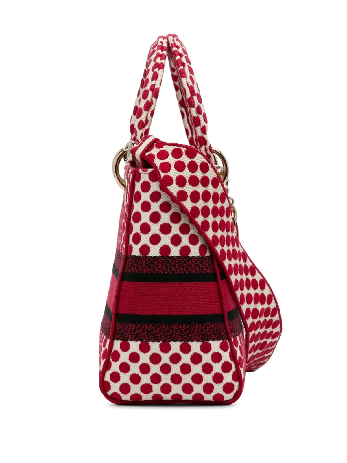 Christian Dior ビンテージ 2020年頃 Lady D-Lite ハンドバッグ レッド - 画像4
