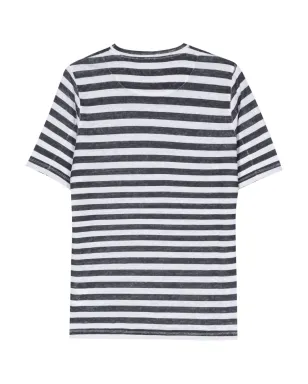 120% Lino リネンストライプTシャツ - サムネイル2