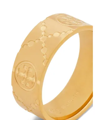 Tory Burch ダブルT ポリッシュ仕上げリング - ゴールド - サムネイル3
