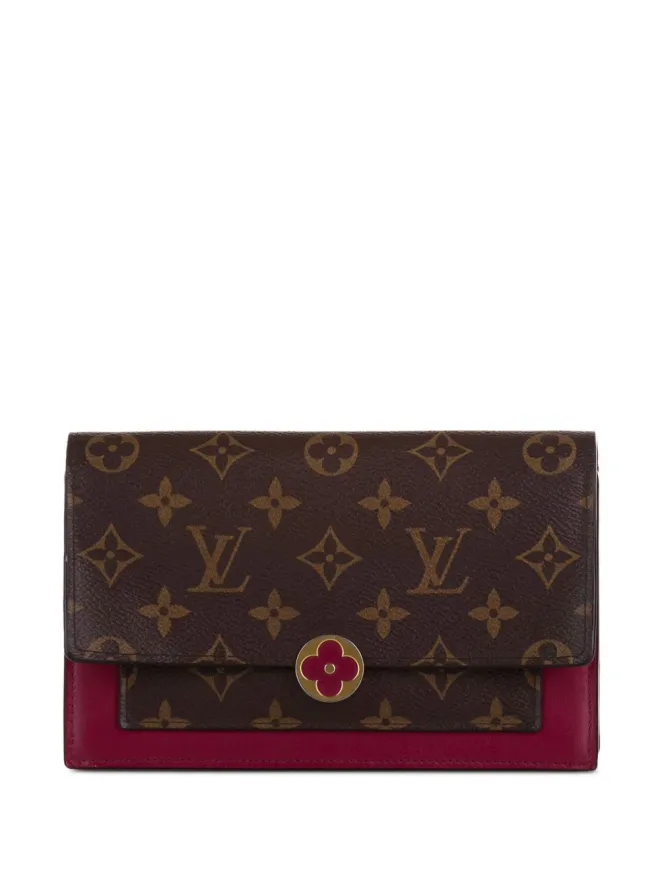 Louis Vuitton Pre-Owned Louis Vuitton ビンテージ 2019 フロレ チェーンウォレット - ブラウンの商品画像
