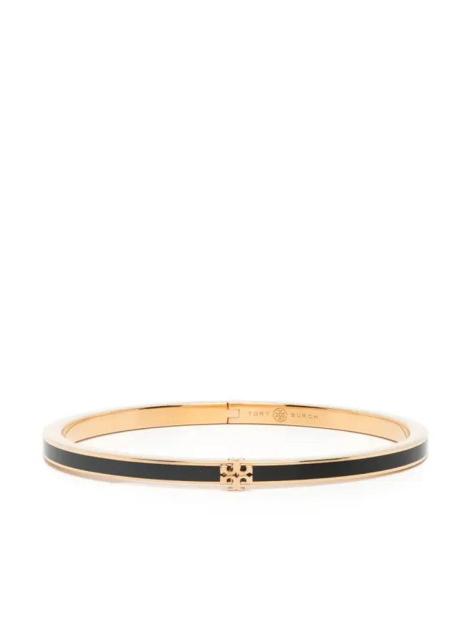 Tory Burch Tory Burch Kira ロゴプレート ブレスレット - ブラックの商品画像