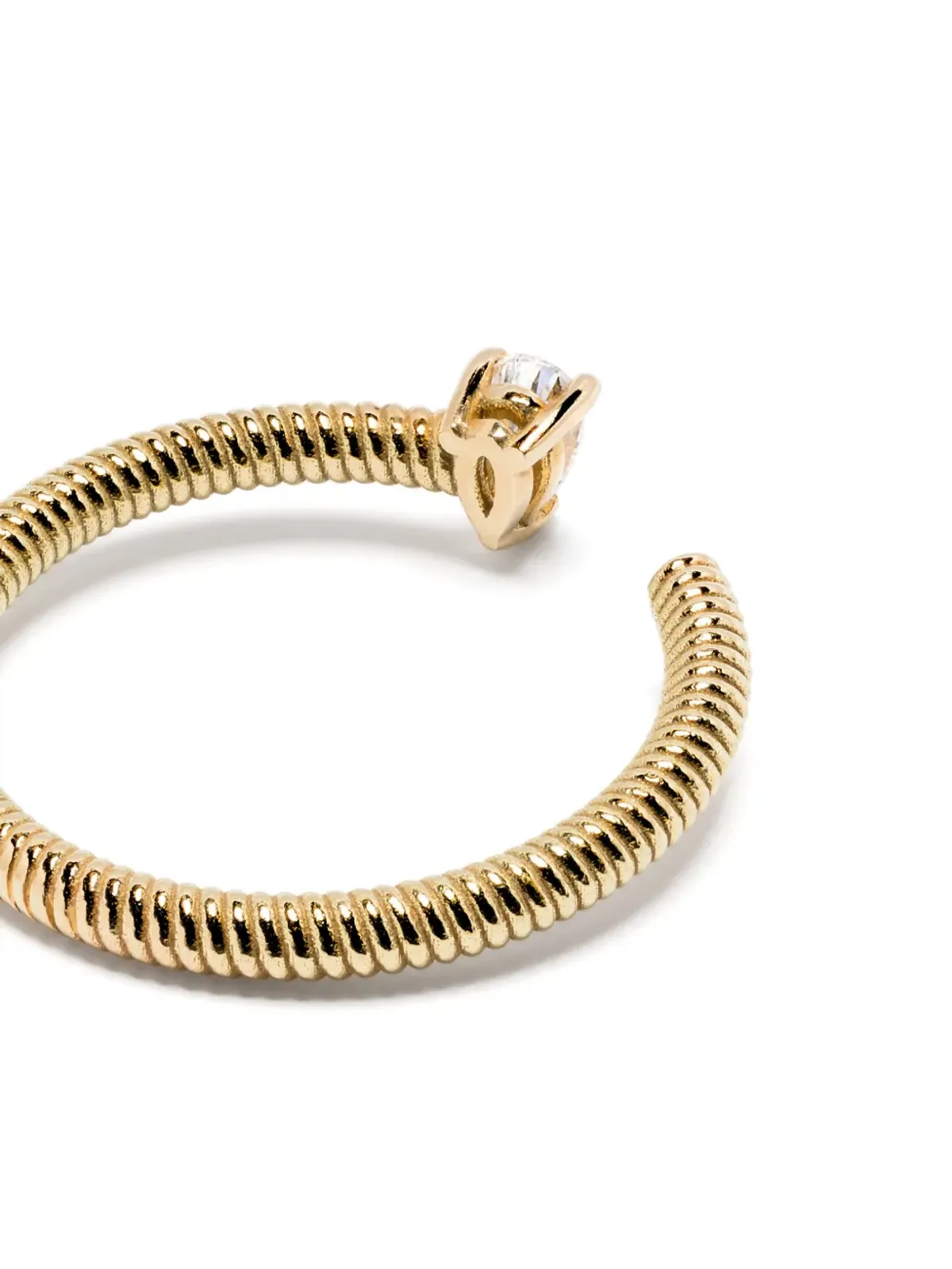 LEANDRA 18K イエローゴールド カボ・ペア・オープンリング - 画像3